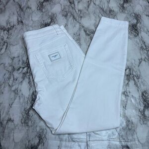 Dolce & Gabbana Audrey White high rise skinny jeans made in Italy size 46 /10